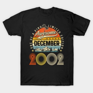 Awesome Since December 2002 Vintage 21st Birthday T-Shirt